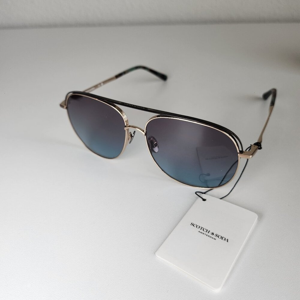 SCOTCH & SODA MEN'S AVIATOR STYLE SUNGLASSES